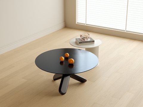 Modern round coffee table