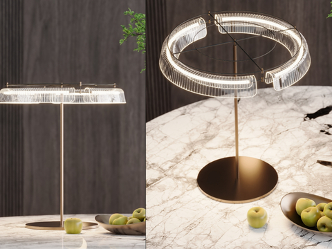 Modern glass table lamp