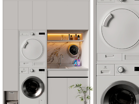 Modern Laundry Cabinet