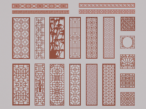 New Chinese-style Flower Lattice Window