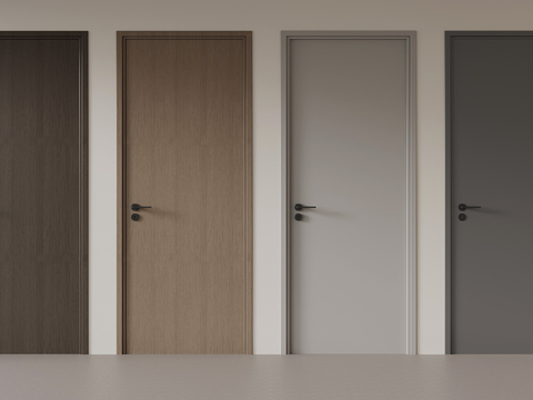 Modern single door interior door