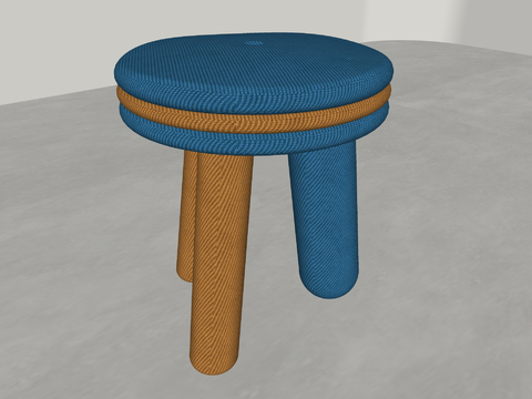 Modern colorful children's stool