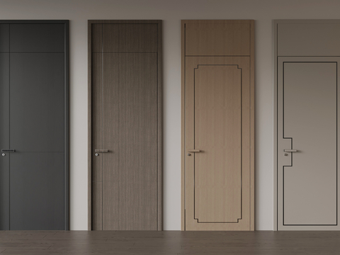 Modern single door interior door top door