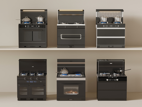 Modern Kitchen Appliances Integrated Stove