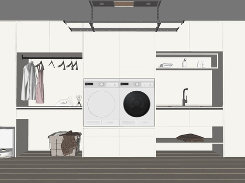 Laundry Washer Cabinet