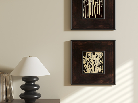 Mid-century Style Decorative Painting