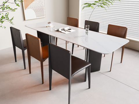 Modern Dining Table and Chair