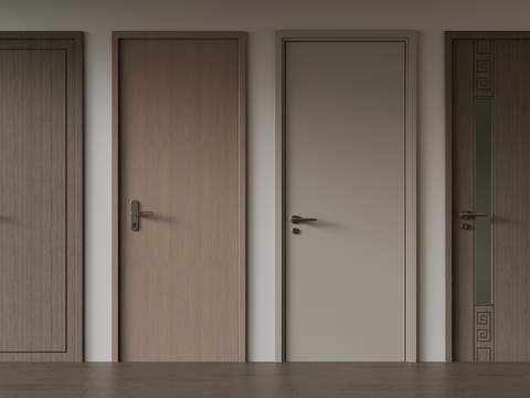 Modern single door interior door