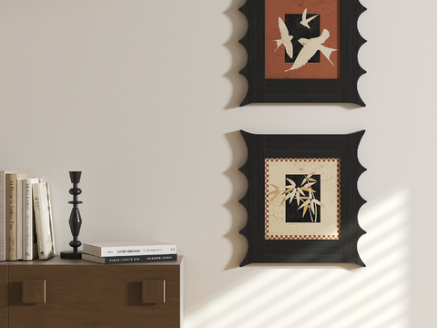 Mid-century Style Decorative Painting