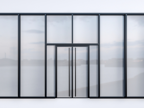 modern glass door glass gate