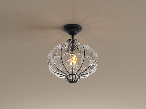 French retro chandelier