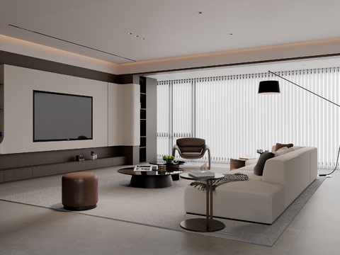 Modern Minimalist Living Room