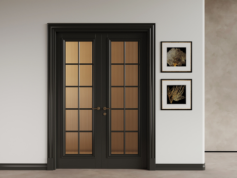 Modern double door