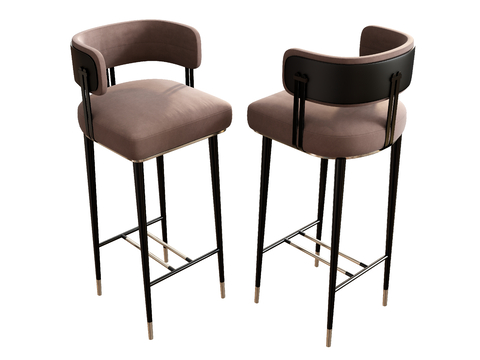 Bar Chair Bar Stool Backrest Bar Chair