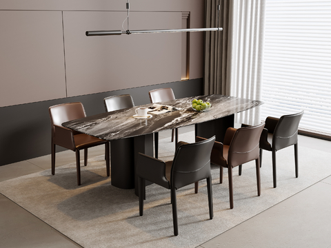 Italian Dining Table and Chair