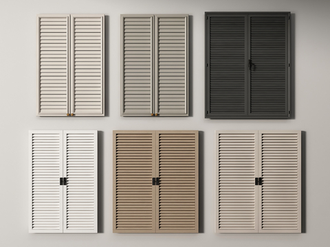 Wardrobe cabinet door shutter door shutter door