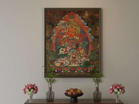 New Chinese Decorative Painting Art Painting God of Wealth Hanging Painting