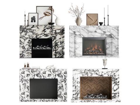 Middle style fireplace flame stove