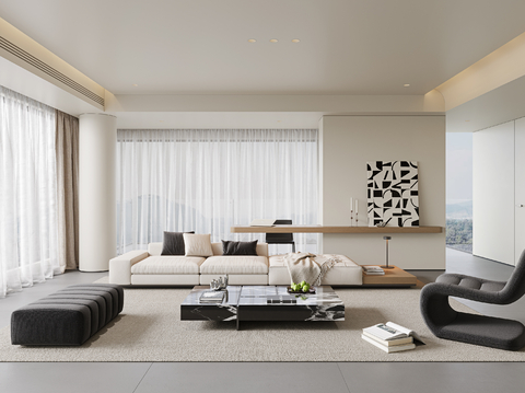 Modern Living Room Large Flat Floor Living Room