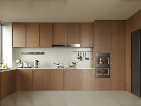 Middle style kitchen cabinet