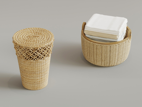 Modern Rattan Storage Basket Weaving Basket Rattan Basket