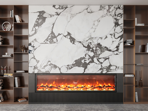 Neo-Chinese Style fireplace Wall