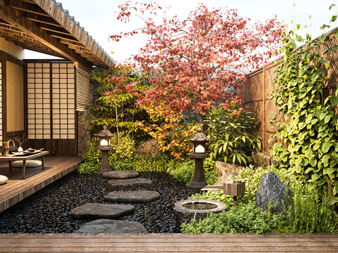 Japanese Courtyard View Patio Garden