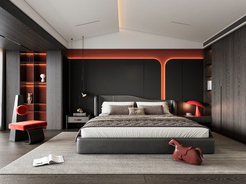 Dark Style master bedroom