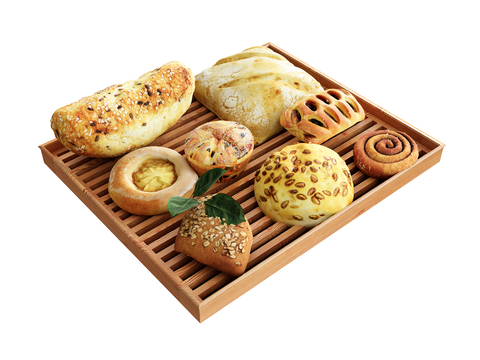 Food Bread Cake Tray