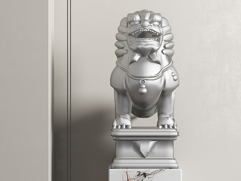 Neo-Chinese Style Lion Entrance Sculpture Art Ornaments