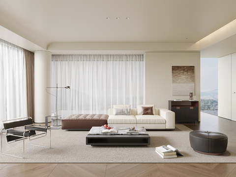 Modern Minimalist Living Room