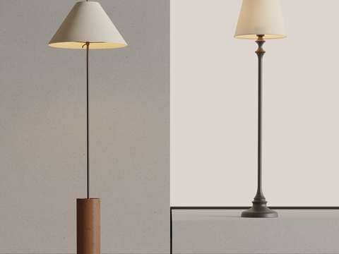 Middle style floor lamp