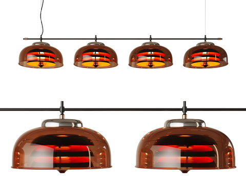 Modern Restaurant Chandelier Strip Chandelier