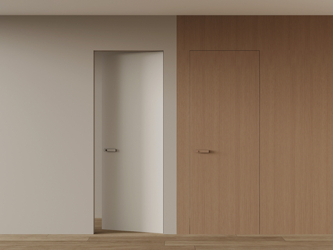 Modern invisible door interior door single door