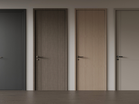 Modern single door interior door