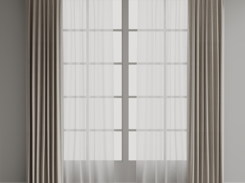 Plain curtain gauze curtain