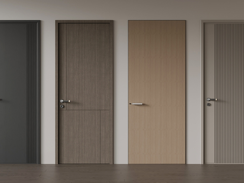 Modern single door interior door