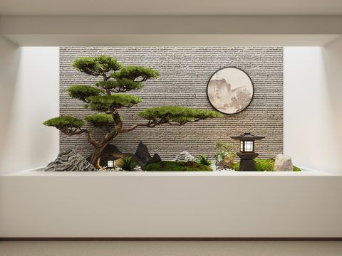 Neo-Chinese Style Indoor Landscape Plants Landscaping Plants