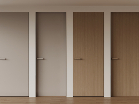 Modern single door interior door