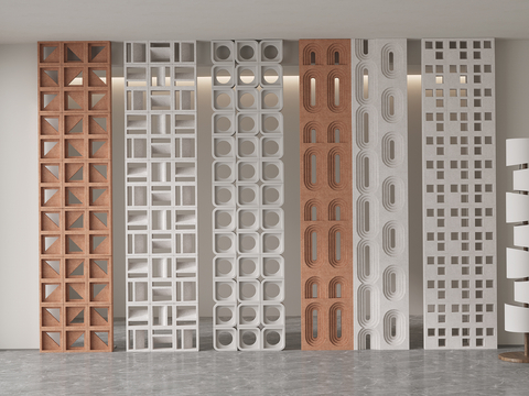 Cement brick partition hollow brick partition