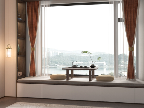 Chinese Style Floating Window Sill Floating Window Cushion