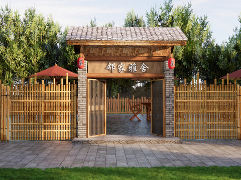 New Chinese Courtyard Door Farmhouse Door Home Courtyard