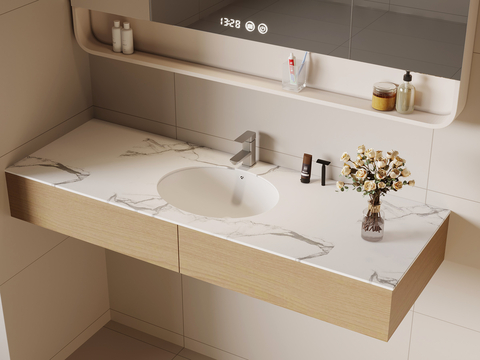 Modern wash basin, integrated basin