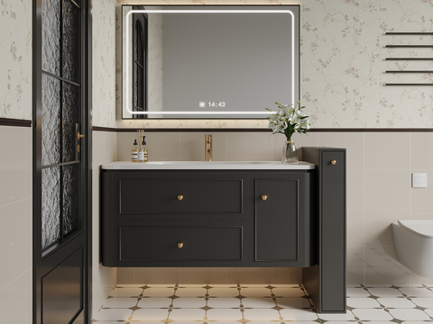 French Bathroom Cabinet Washstand