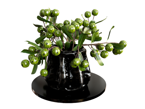 plant vase green plant ornaments