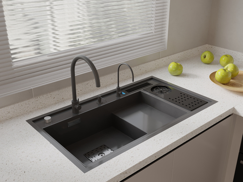 Vegetable basin large single trough under the table basin