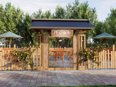 New Chinese Courtyard Door Farmhouse Door Home Courtyard