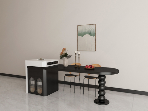 Modern Island Dining Table and Chair