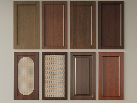 Wood grain door panel wardrobe cabinet door