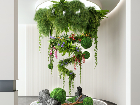 Indoor landscape plant landscape hanging green plant